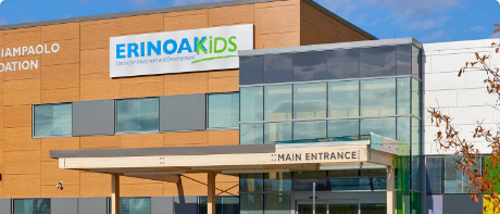 Exterior photo of ErinoakKids building