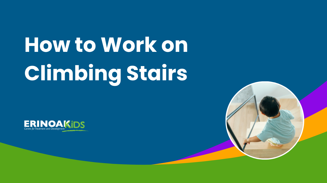 Graphic that reads "How to Work on Climbing Stairs"